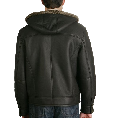 Hooded Sheepskin Shearling Jacket