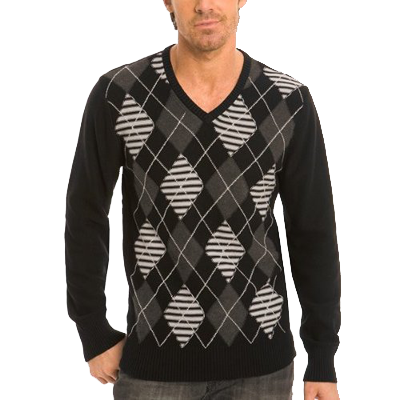 Diamondback V-Neck Sweater