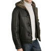 Hooded Sheepskin Shearling Jacket