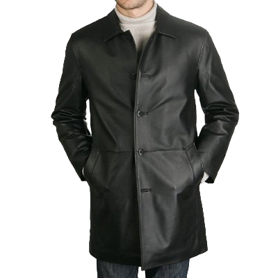 Leather Car Coat